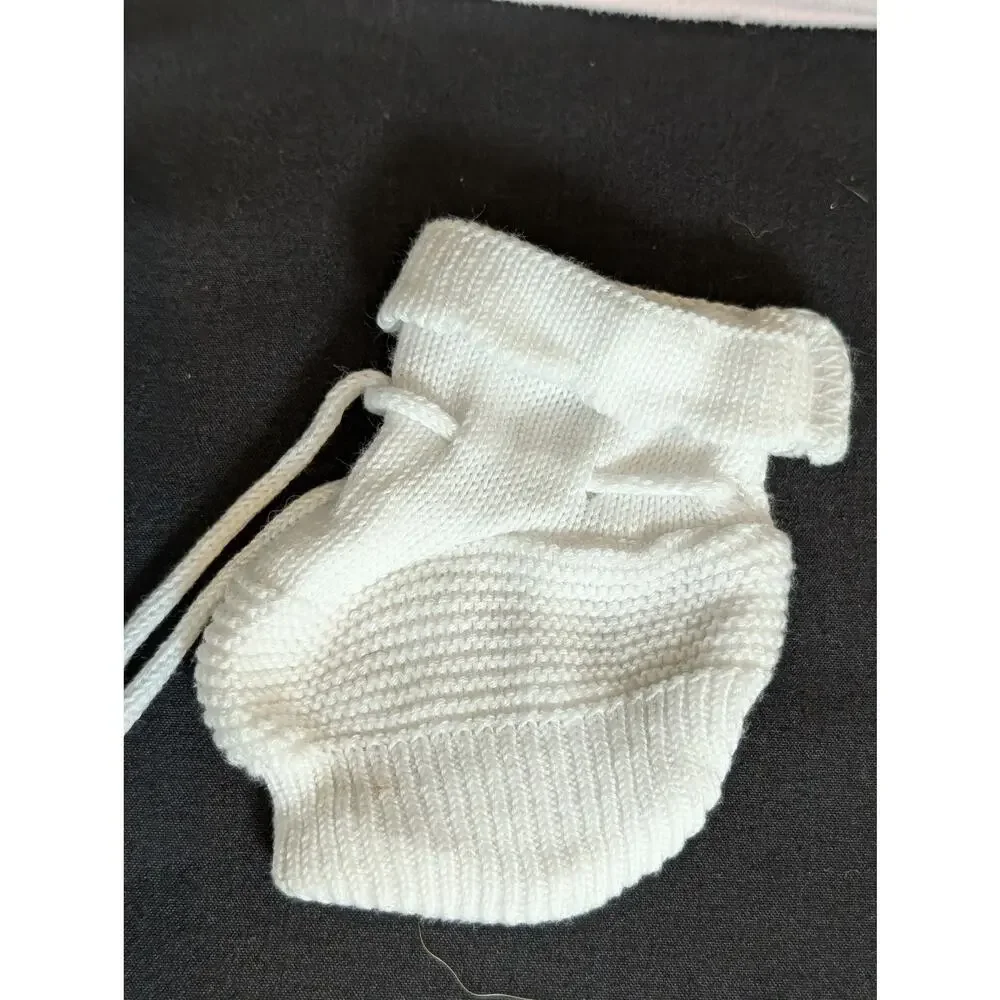 Vintage BabyGro by Karrot Baby Romper Set Newbornlbs Poodle  Booties 1950s